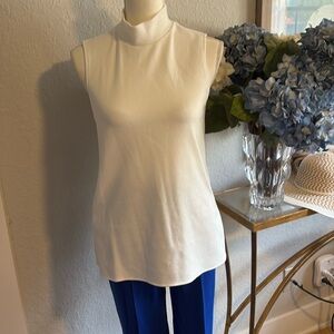 Zara white mock neck sleeveless top. Sz S